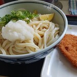 いきいきうどん - しょうゆ（大）＆コロッケ