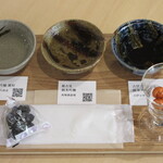 武雄 旅 書店 - 料理写真:佐賀の地酒 3種飲みくらべセット 1000円(税込)