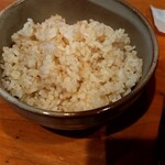 鳴尾山芋研究所 フラットブッシュ - かなり硬めのごはん