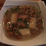 立呑み 浅草 洒落者 - なめこ入り揚出豆腐