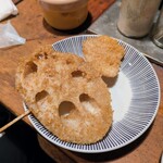 三河屋 - 蓮根串揚げ 350円