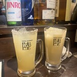 焼酎ダイニング味音 - ソルティードッグとヨーグルトパイン