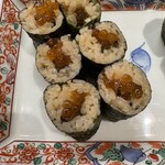酒肴 雑魚 - いくら巻1300円、お値段は張るが最高に美味い