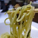 つきのほたる - シイタケ入りのペペロンチーノ