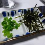 つきのほたる - 青ねぎと刻み海苔