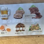 麺匠 喜楽々 - おつまみメニュー