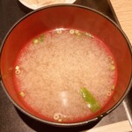 銀座 岩戸 - 味噌汁
