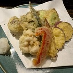 阿吽 - 野菜の天ぷら盛り合わせ