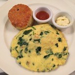 Sarabeth's - ほうれん草とゴートチーズのオムレツ