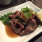 縁家 - 2015.1. サービスで頂いたタンしゃぶ炙りポン酢