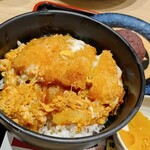 資さんうどん - ミニカツとじ丼。