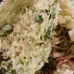 そば処 朝日屋 - 春菊と　しらす　のぶっかけ◎
