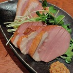 板蕎麦 山葵 - 柔らかかった合鴨スモーク