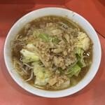 ラーメン二郎 - 少なめ　ニンニク、アブラ、カラメ
