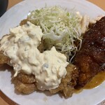 キッチンまつむら - メンチカツとチキン南蛮(2個)