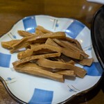 支那そば 僉 - 追加のメンマは別皿で提供でした