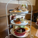 上高地あずさ珈琲 伊川谷店 - アフタヌーンティー！3段！