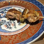 炭火串焼 鶏魚 - ねぎま