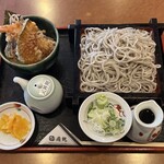 ごまそば 遊鶴 大谷地店 - ミニ海老天丼セット