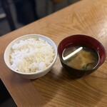 みゆき食堂 - ■五郎さんセットのライス(汁付き)