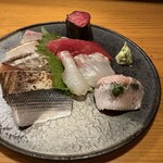魚貝 ののぶ - 刺身の盛り合わせ