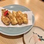 広島駅西居酒屋 りんごの木 - 牡蠣の天ぷら