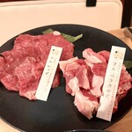 士別成吉思汗 すすきの店 - （左）ラムショルダー（右）ラムロース