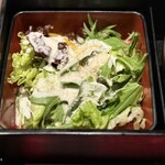 茨城名物之美食屋 Mondokoro 水戶市役所前店 - 【3品目】シーザーサラダ：大皿じゃないの嬉しい