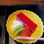 炉端炭火ダイニング海 - 2025年の｢鯛釜飯膳鯛づくし｣デザート