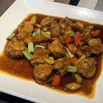 チャイニーズガーデンレストラン 深記 - 北海道産帆立の唐揚げ魚香ソース