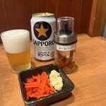 領寿庵 - 缶ビール  味変アイテム