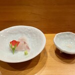 青山鮨孝 - ヒラメのお造り