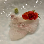 青山鮨孝 - ヒラメのお造り