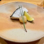 青山鮨孝 - サワラの塩焼き