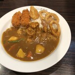 CoCo壱番屋 - 料理写真:イカFC野菜カキFカレー200g（1辛）税込1,282円
