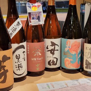 日本酒常時15種以上芋焼酎は１０種類以上