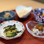 肉匠 なか澤 - 前菜盛り合わせにどれも魂を感じた。