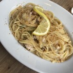 タベルナ・バルボーネ - 真タコと青とうがらしのアーリオオーリオスパゲティレモン風味