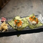 しなもん堂 - いくらの手巻き寿司