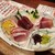 さかなのじんべえ - 料理写真:お造り七種(ワラサ、ヒラメ、ブリ、本マグロ、カンパチ、ハマチ、鯛)