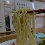地鶏ラーメン ありがとう - 卵を練り込んだ低加水・ストレート細麺