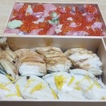 春寿司 - 土産のばらちらしと穴子のにぎり