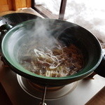 徳山鮓 - 葱と熊肉がこの中に。