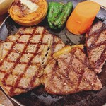 ビーフクラブ ノエル - きまぐれステーキ8500円（シェア）ロース、イチボ、ランプ（2026年1月）