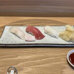 日本料理 貴漸 - 寿司(淡路島の平目、気仙沼の天然本鮪、ハリイカ)