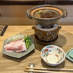 日本料理 貴漸 - 行方産ブランド豚とセリの出汁しゃぶ