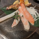 しなもん堂 - ムキズワイガニのお刺身