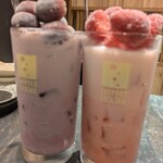 しなもん堂 - 大好きなまるごと果実の巨峰といちごミルク