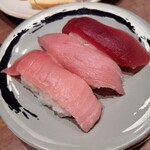 寿司の魚常 - まぐろ3種握り