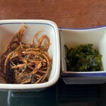 レストラン矢野 - 松前漬けと茎わかめもついてます